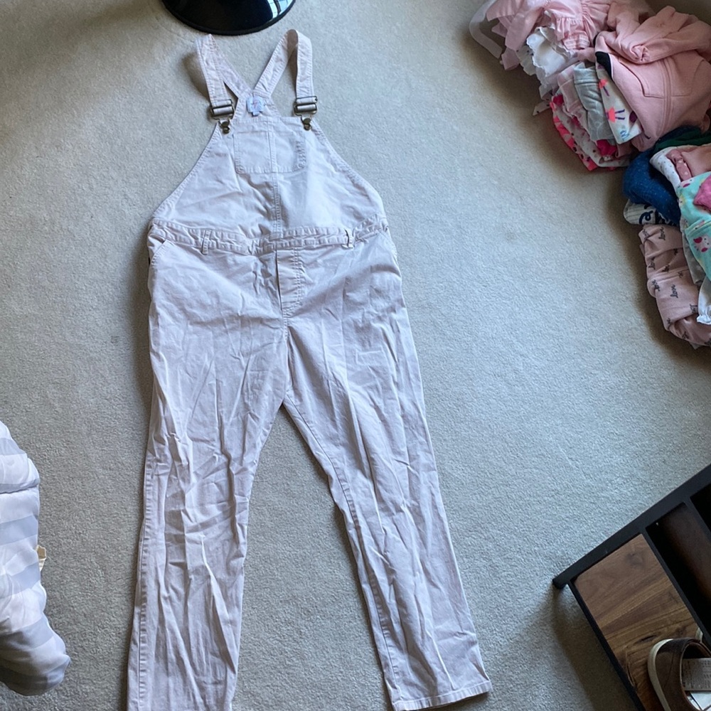 The Nines by Hatch maternity overalls Size 10 - light pink